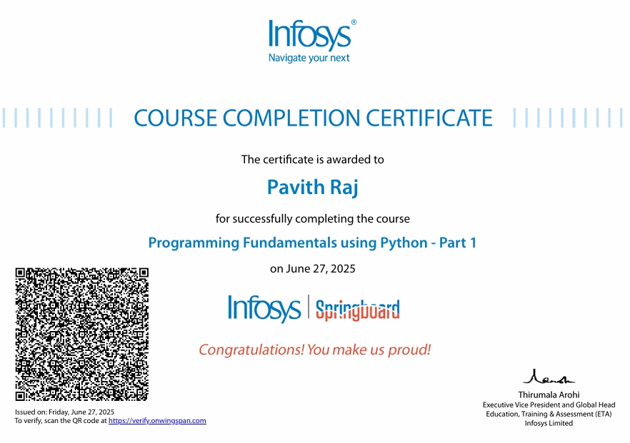 Programming Fundamentals Using Python Part 1